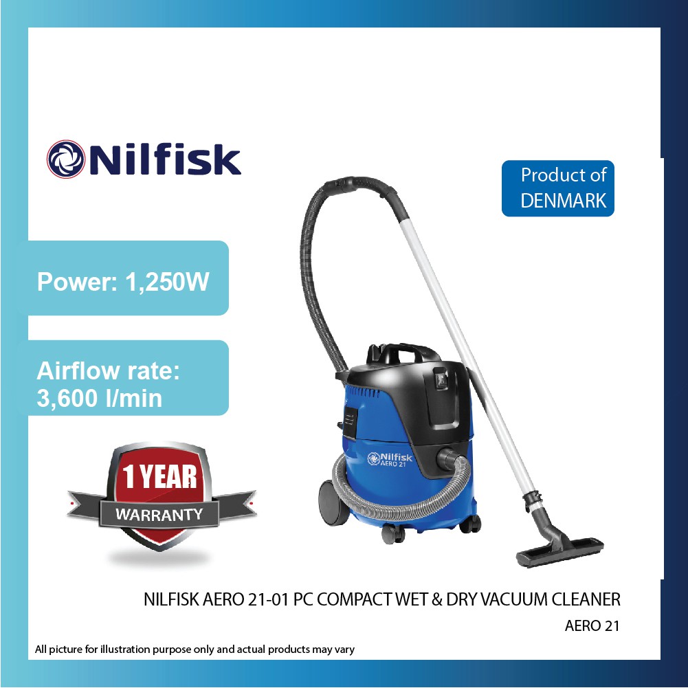 NILFISK AERO 2101 PC Compact Wet & Dry Vacuum Cleaner Shopee Malaysia