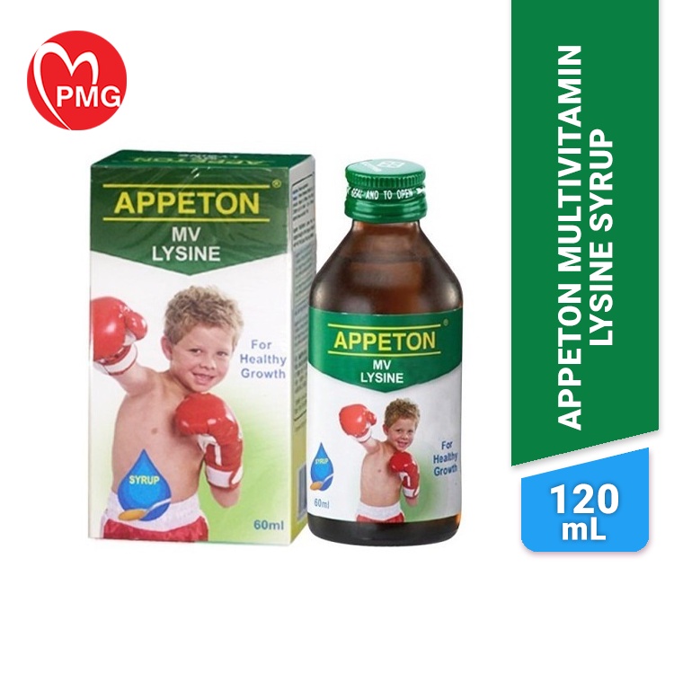  PMG PHARMACY Appeton Multivitamin Lysine Syrup 120ml Improve 