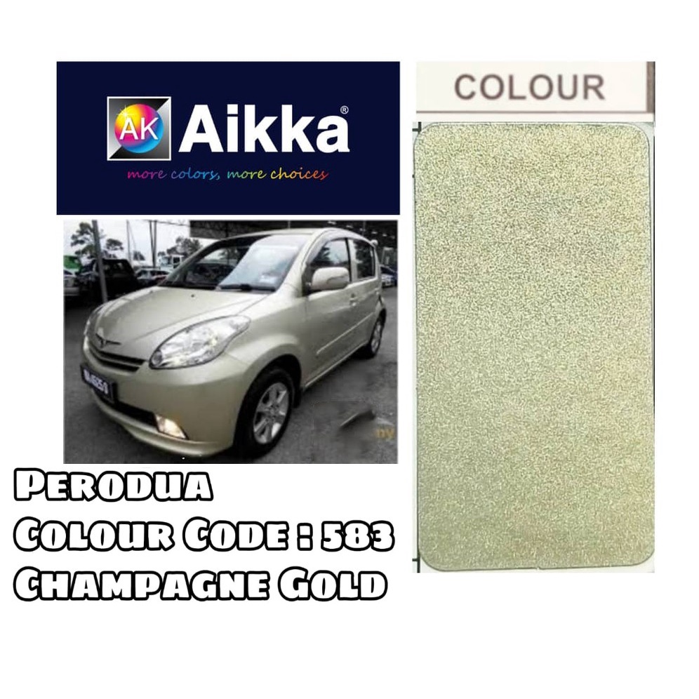 PERODUA 583 CHAMPAGNE GOLD 2K AUTOMOTIVE PAINT Shopee Malaysia