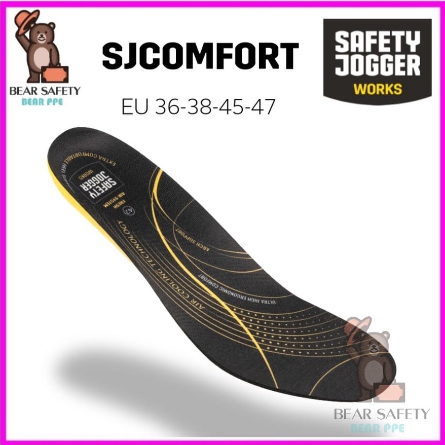 SJ Comfort Padding for Safety Shoes / Safety Jogger Comfort Insole ...