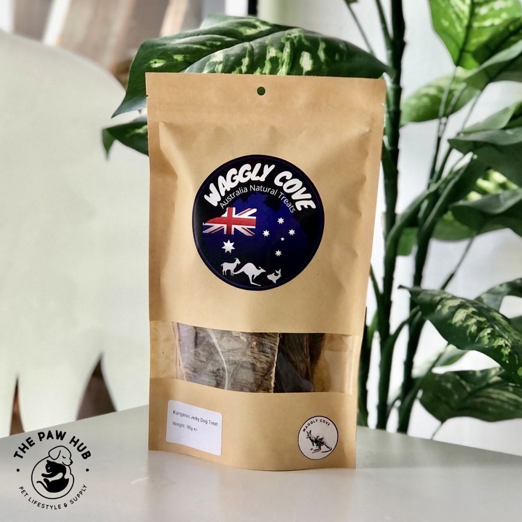 WAGGLY COVE Kangaroo Jerky Treat - 90g | Dog | Shopee Malaysia