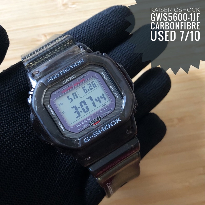 Original Casio G-Shock GW-S5600-1JF Carbon Fibre Band JDM (Used