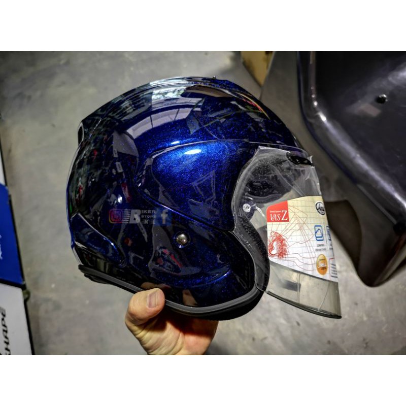 Blue sales glass helmet