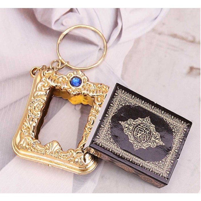Islamic Muslim Mini Al-Quran Rantai Kunci Mini al quran Key Chain Koran ...