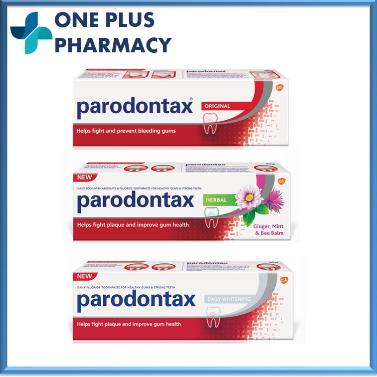 Parodontax Toothpaste Original/Whitening/Herbal 90g / 2x90g | Shopee ...