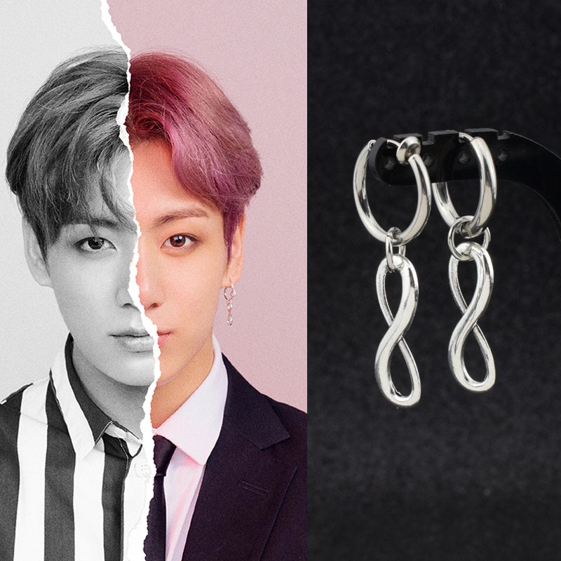 1PCS Kpop BTS Bangtan Boys JUNGKOOK Earring Ear Clip Fashion Jewelry Shopee Malaysia