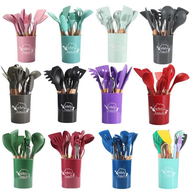 READY STOCK Silicone Kitchen Tool Set Shopee Malaysia   1c72fec913b8a7457b738b641fae7292