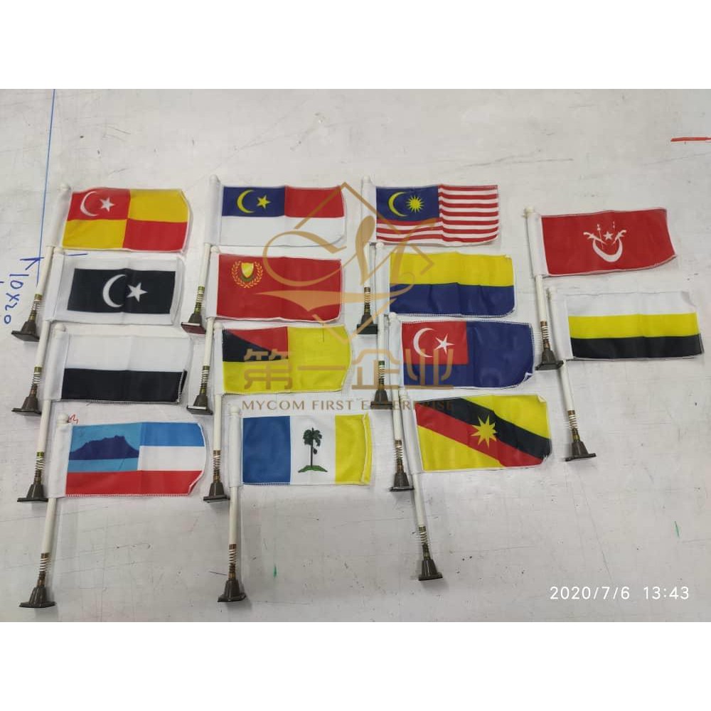 (Cotton) Bendera Malaysia Semua Negeri/State Spring Flag *READY STOCK ...