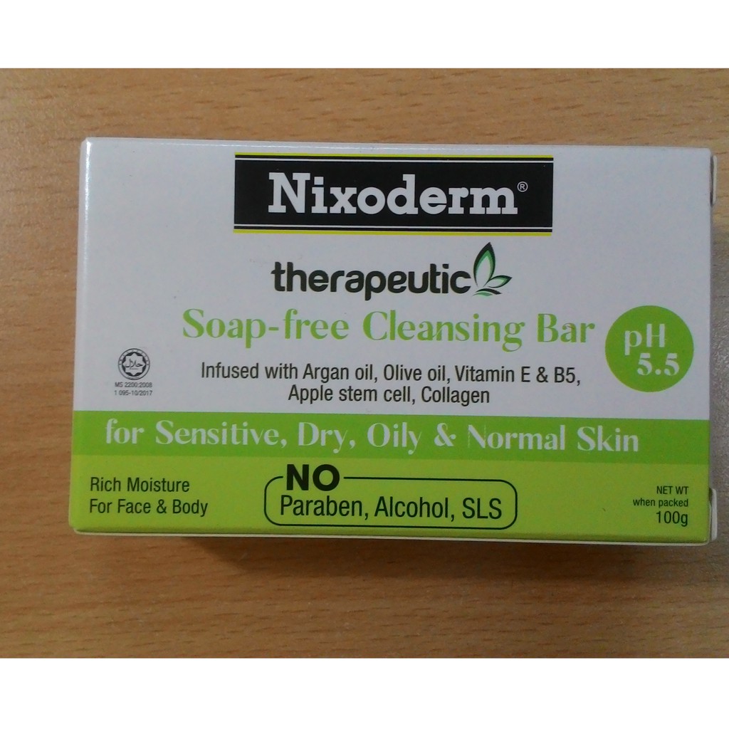 (EXPIRE DATE IS 10/24) NIXODERM SOAP FREE CLEANSING BAR 100G Shopee Malaysia