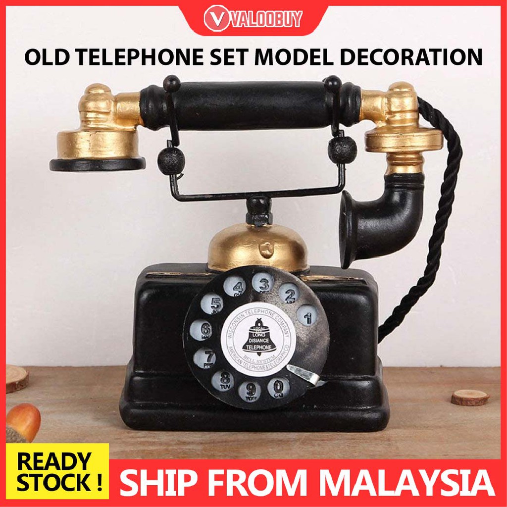 European Old Style Resin Turntable Rotary Telephone Set Model ...