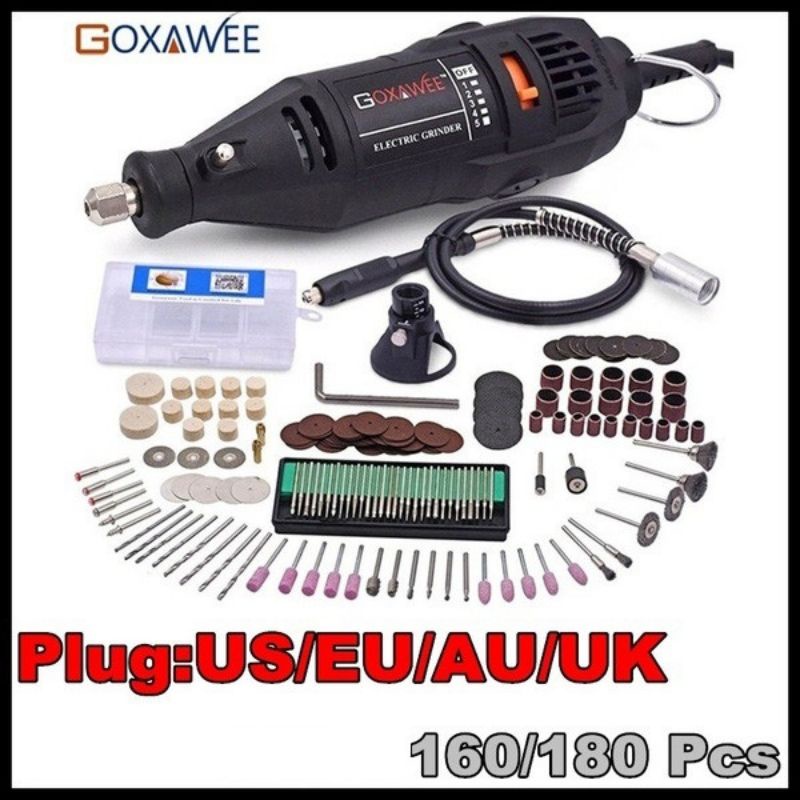 Goxawee Power Tools Electric Mini Drill Rotary Grinder DIY Polishing ...