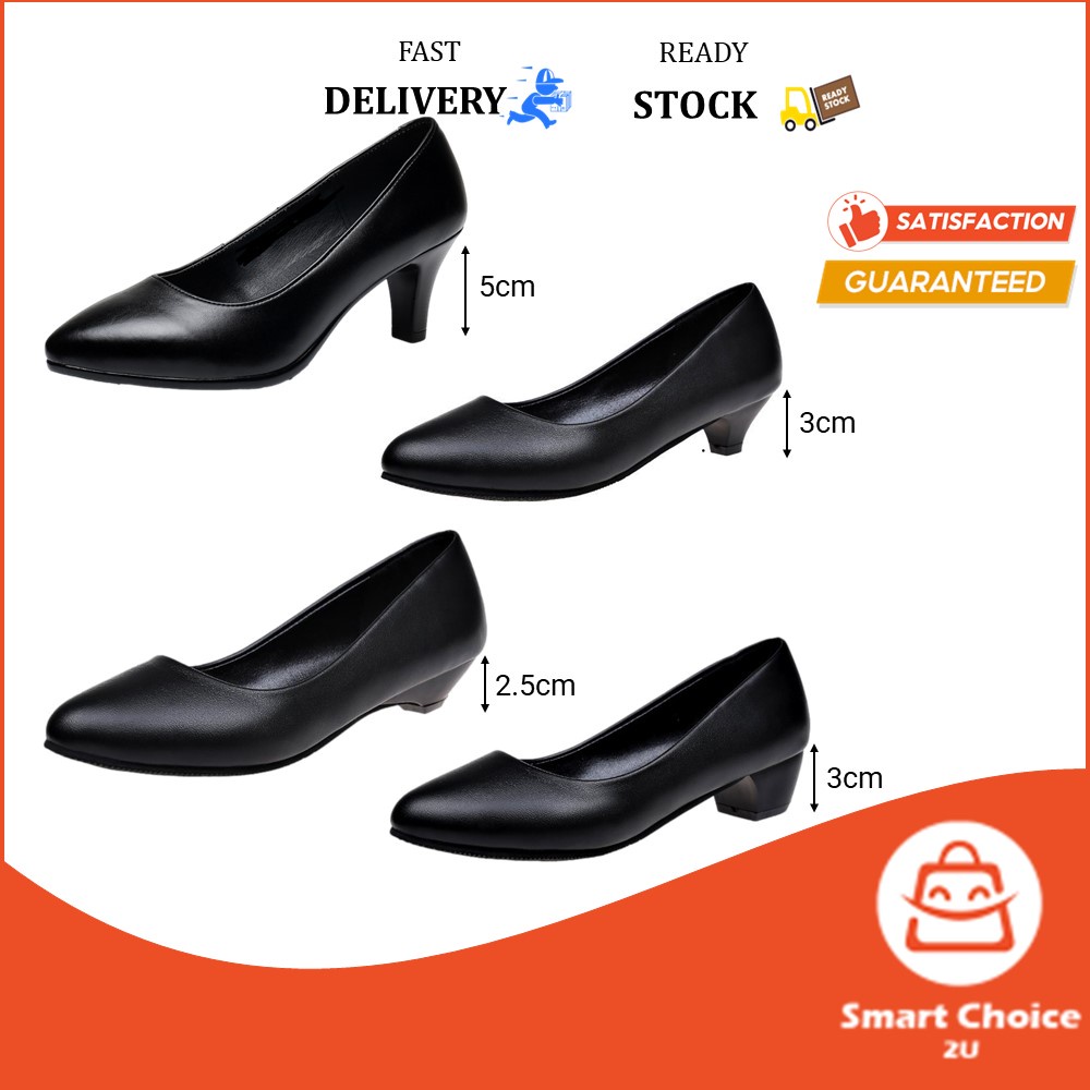 SmartChoice Women High Heels Shoes Office Lady Work Shoes Kasut OL Black Formal Heels 4 DESIGN G7 G8 Shopee Malaysia