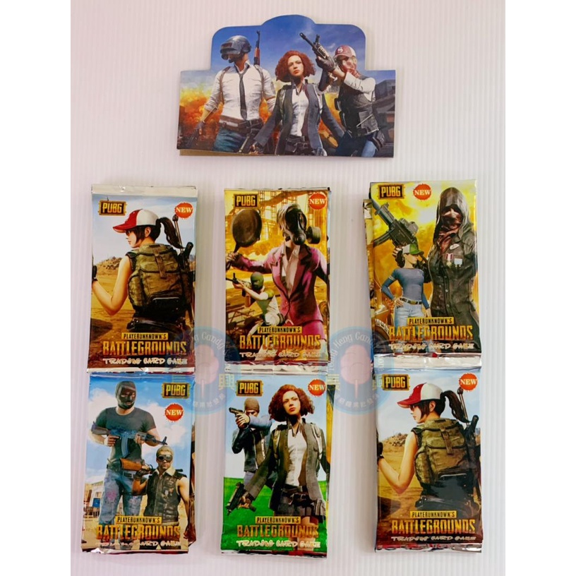 Battleground PUBG Trading Card 1set=6packs (8 cards each pack, random ...