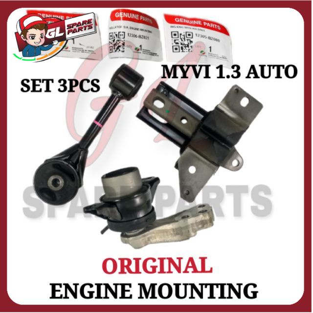 ENGINE MOUNTING ORIGINAL PERODUA MYVI 1.3 (AUTO)(1SET=3PCS) Shopee