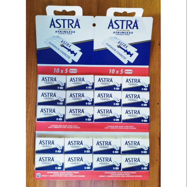 Original Astra Superior Stainless Razor Made in Czech (1 board ...
