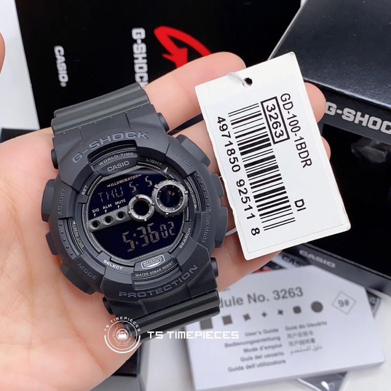 Casio G SHOCK Men's Digital GD-100-1B / GD-100 | Shopee Malaysia