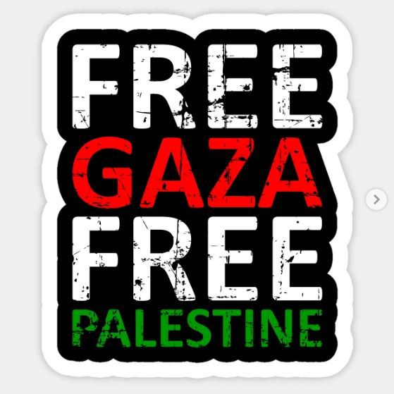 Free Gaza Free Palestine - Israel Should Stop Terror Sticker | Shopee ...