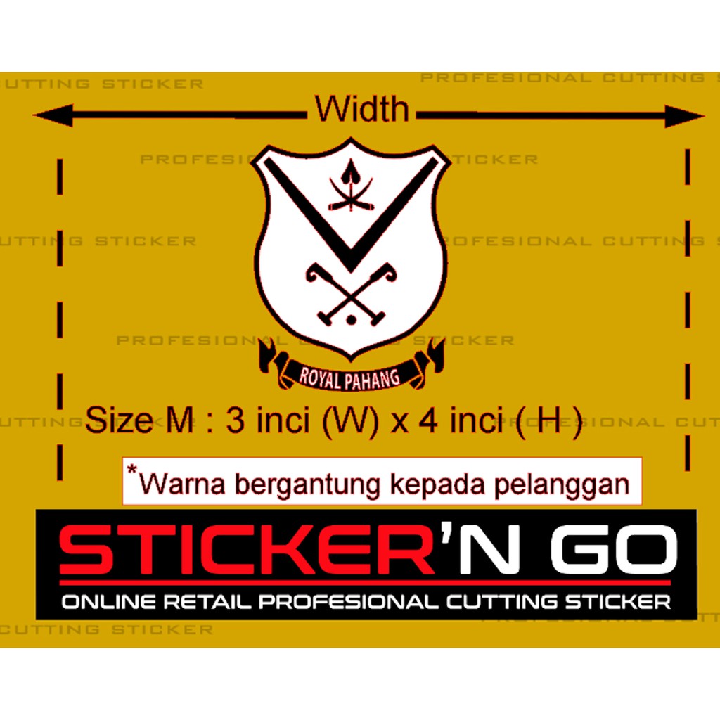 STICKER CUSTOM PAHANG POLO | Shopee Malaysia