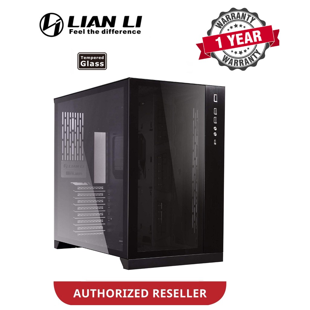 LIAN LI PC-O11 DYNAMIC TEMPERED GLASS ATX CASING BLACK | Shopee Malaysia