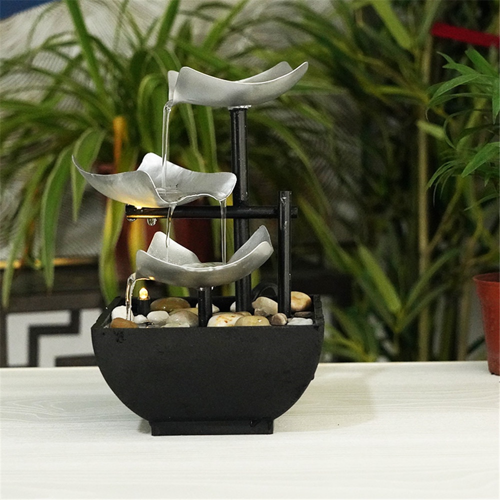 3Story Fountain Indoor Waterfall Desktop Fountain With Power Switch
