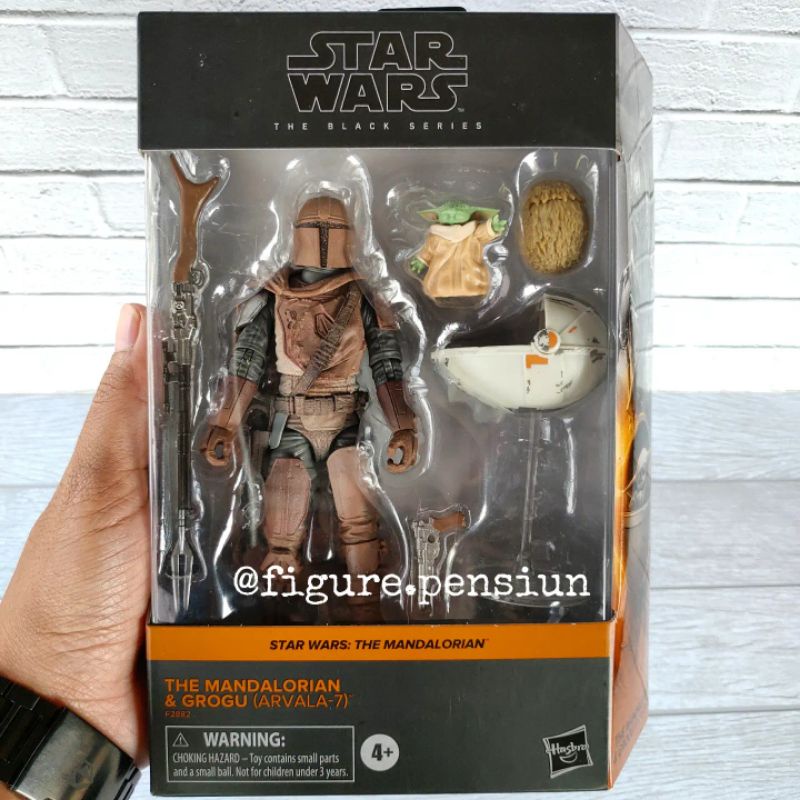 Star WARS THE BLACK SERIES MANDALORIAN & GROGU ARVALA-7 ACTION FIGURE ...