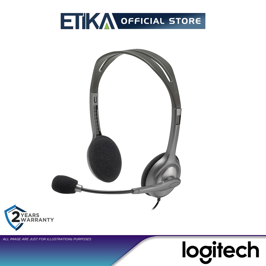 Logitech h110 stereo headset with online mic