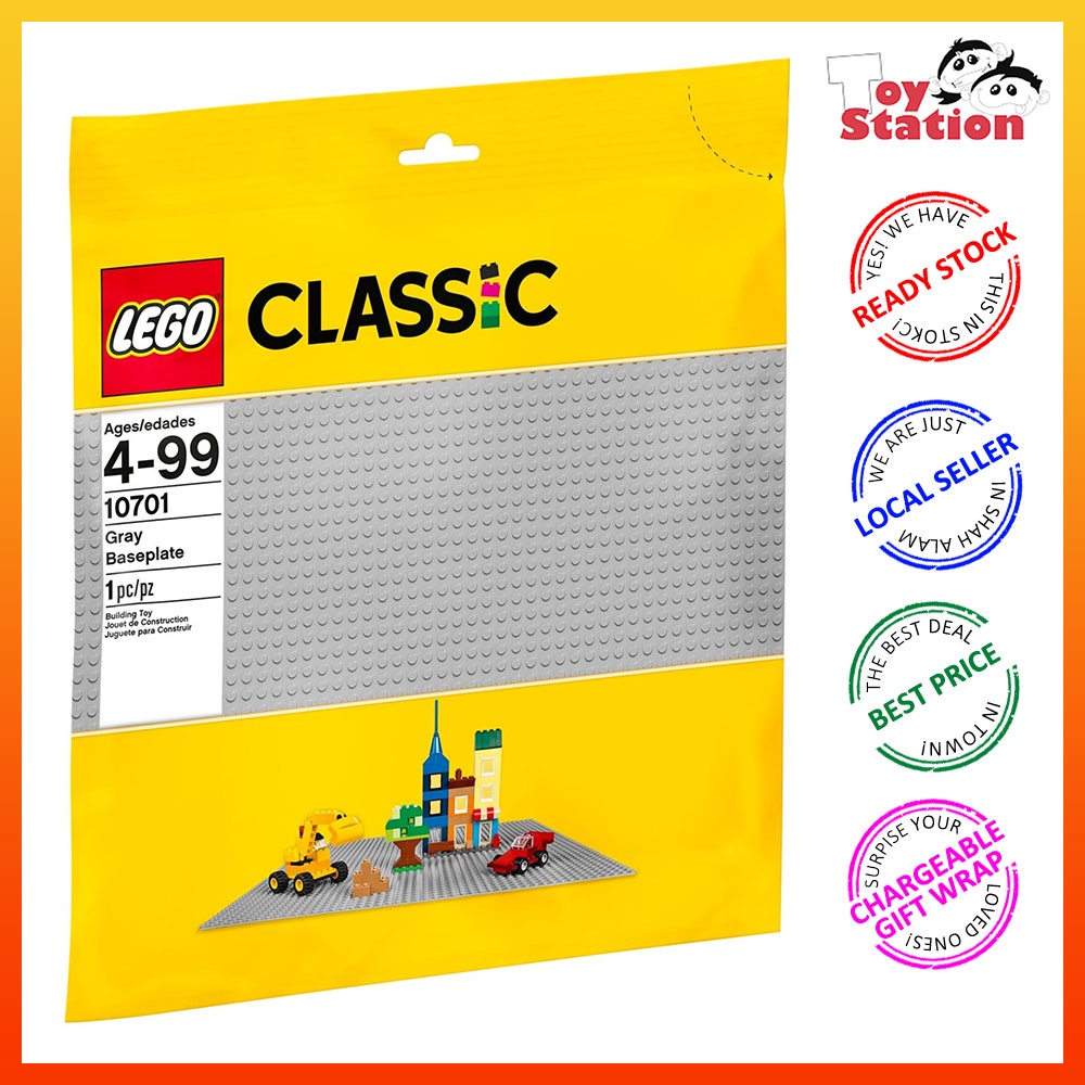 Lego classic best sale gray baseplate 10701