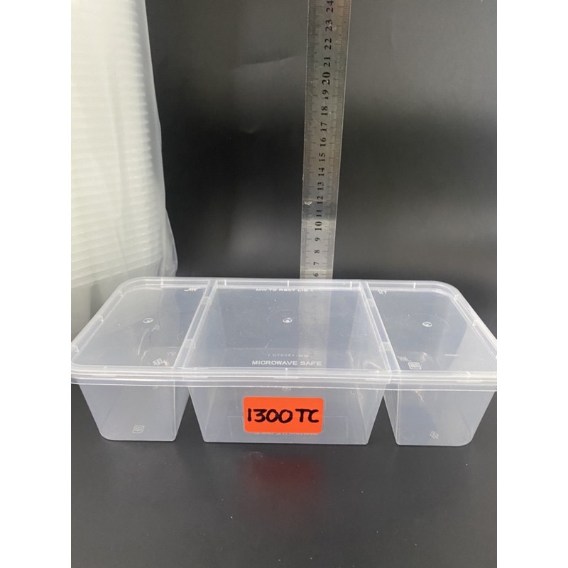50pcs TC 1300 TC CONTAINER TRIPLE COMPARTMENT / TRIPLE COMPARTMENT ...