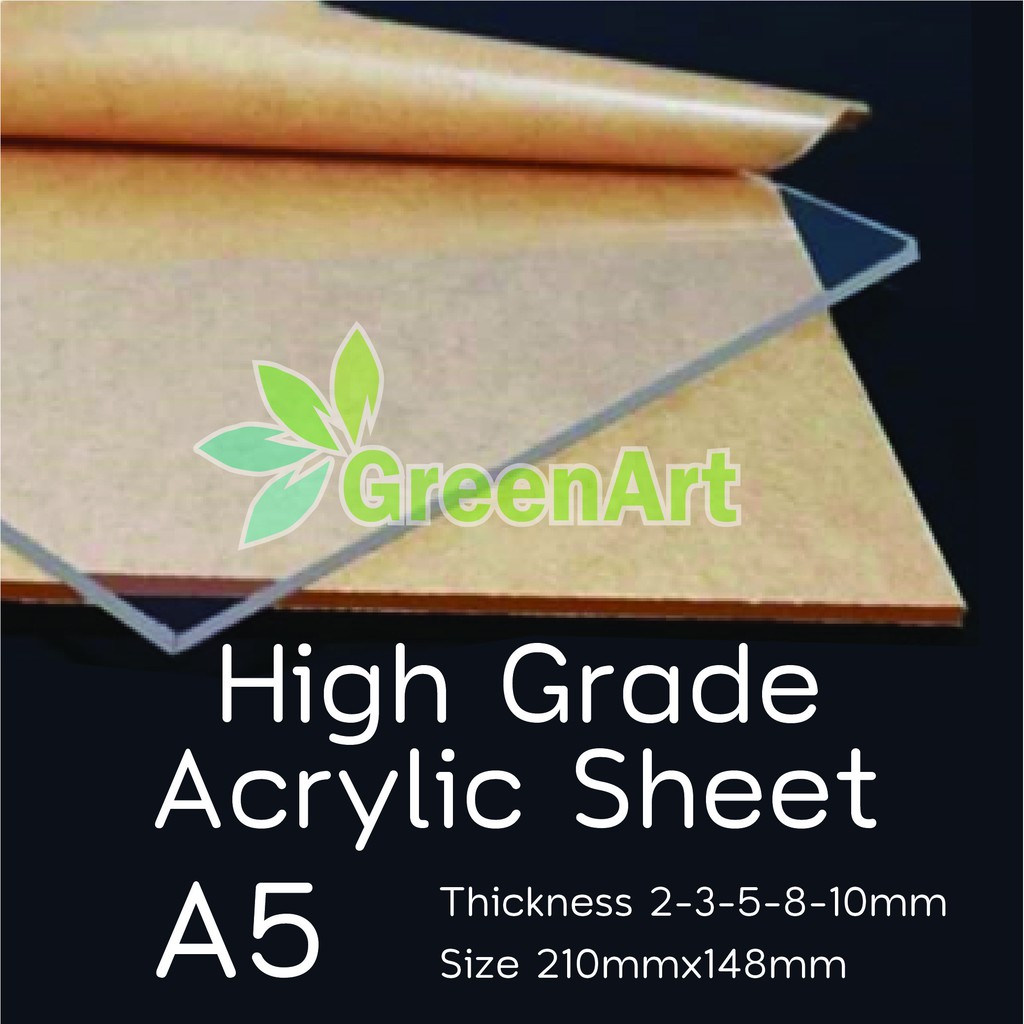 Acrylic sheet A5 with laser cutting High Grade Casting Clear Acrylic