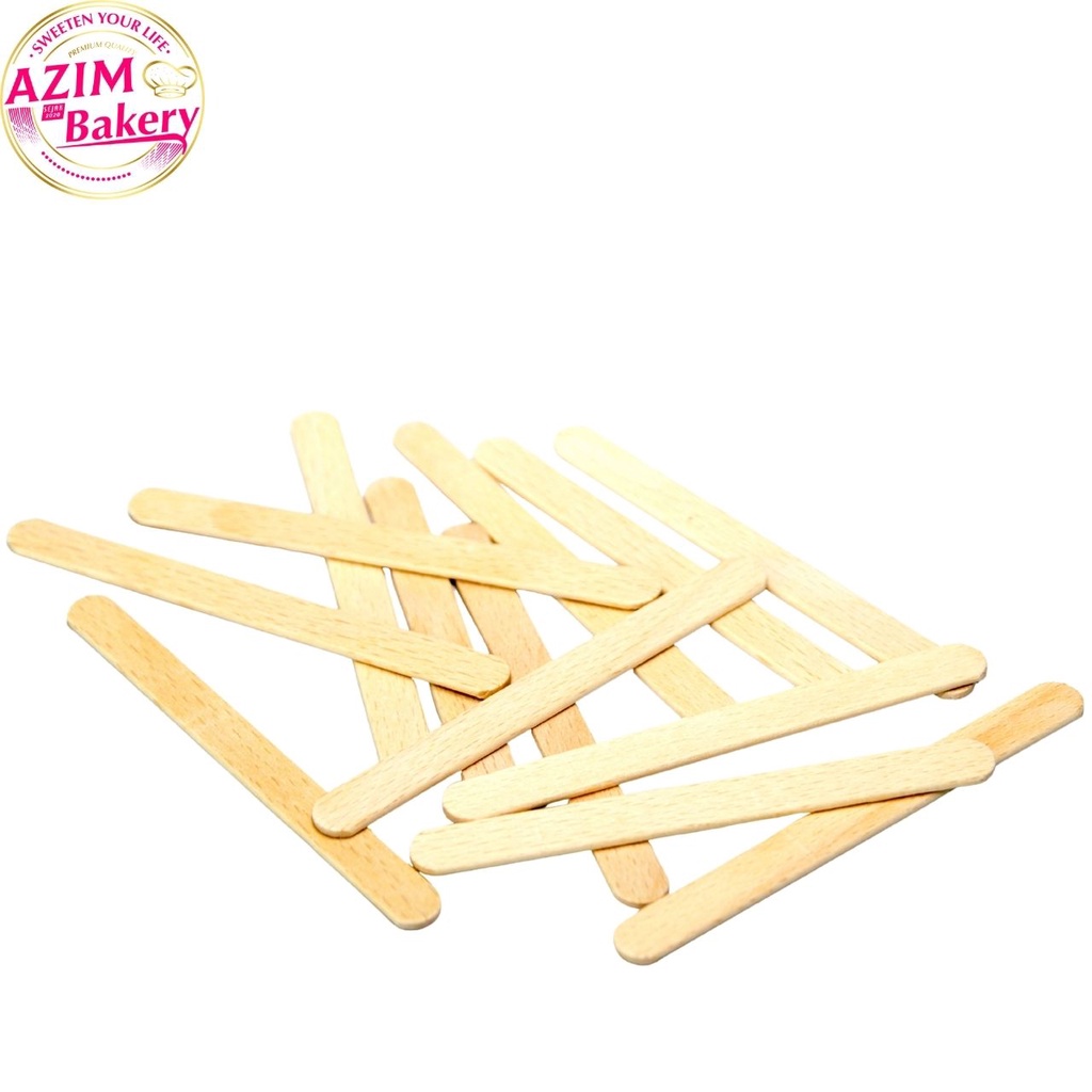 Ice Cream Stick 50pcs Kayu Ice Cream Batang Ais Krim Kayu Ais Krim Kayu Aiskrim By Azim Bakery 2737