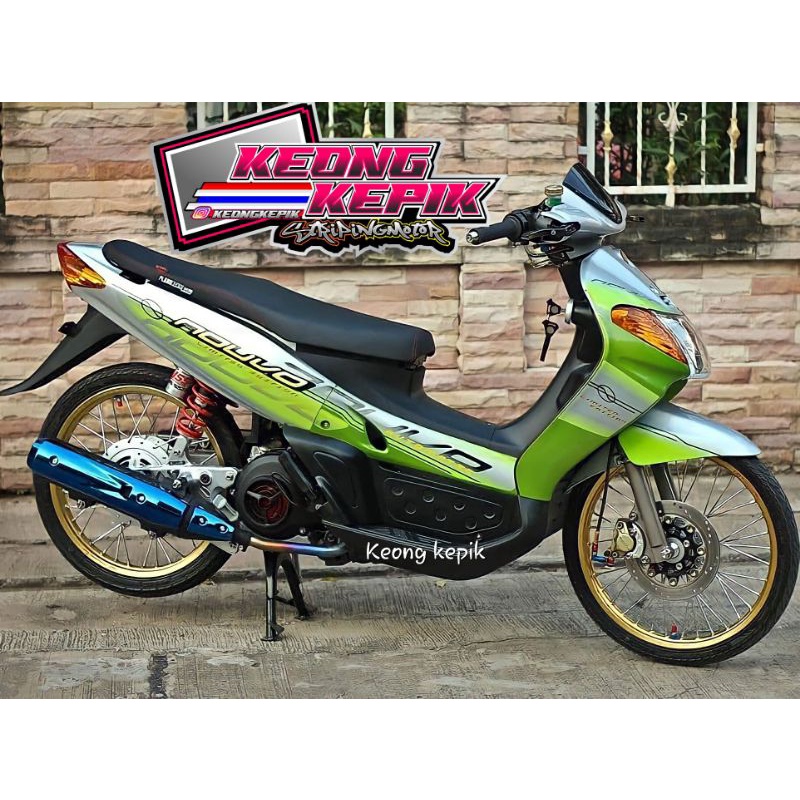 Striping Sticker LIS THAILAND Motorcycle Variation YAMAHA NOUVO LELE ...