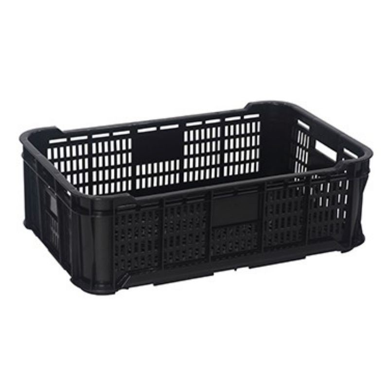 CENTURY Multipurpose Industrial Black Tray Basket 6722B / Stackable ...