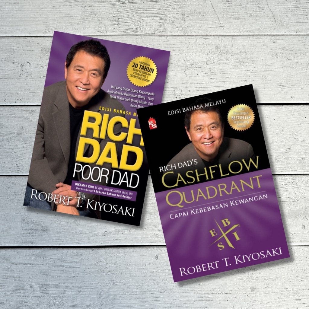 Kombo Rich Dad Poor Dad And Rich Dad Cashflow Quadrant Edisi Bahasa