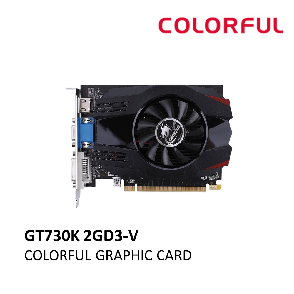COLORFUL GT 730K 2GD3-V 2GB DDR3 GRAPHIC CARD | Shopee Malaysia