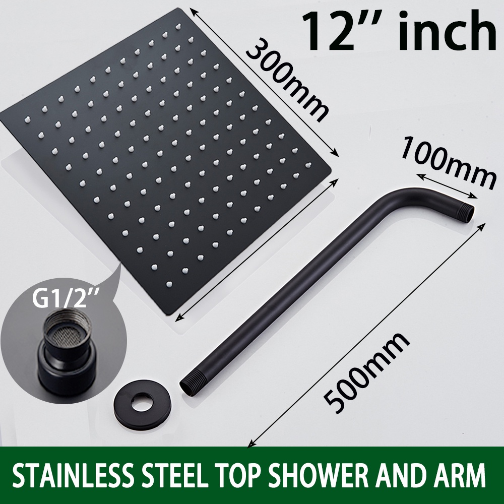 Jimdoayo 8-Inch Fixed Rain Shower Head - Ultra-Thin High-Pressure Stainless Steel Chrome, For Luxurious Home Or Hotel Bathroom Experience - View #13