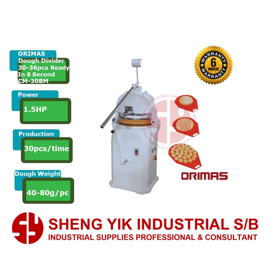 ORIMAS SemiAutomatic Dough Divider & Rounder 3036pcs Ready In 8