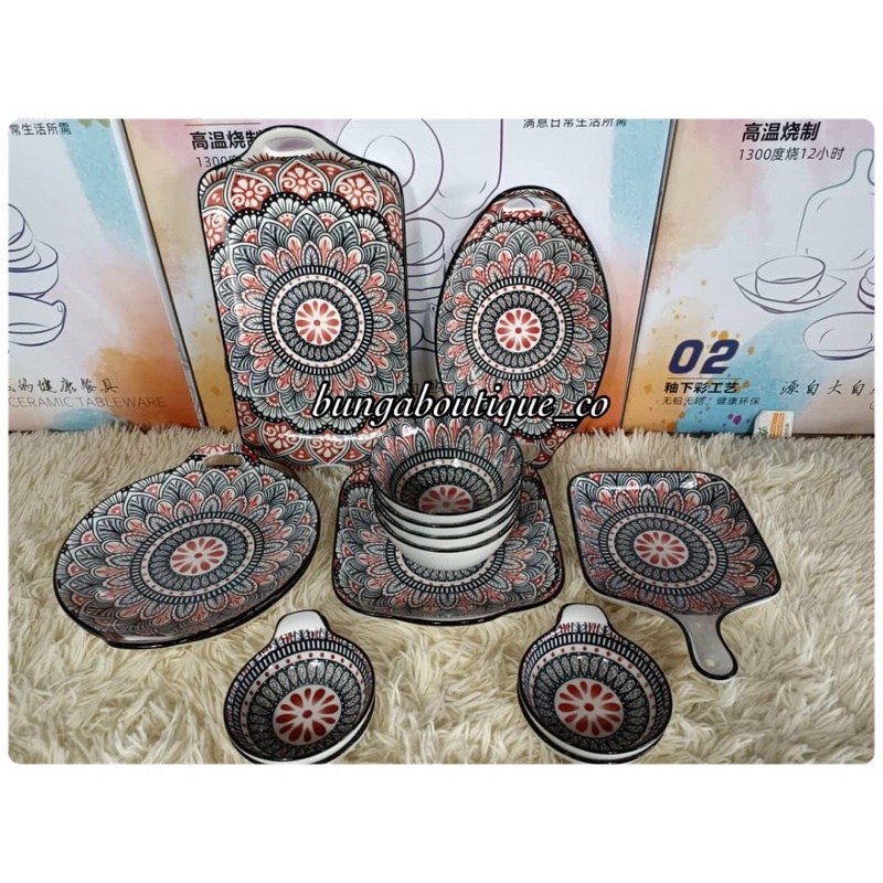 🌹 set seramik pinggan set pinggan ceramic ready stock seramik viral🌹 ...