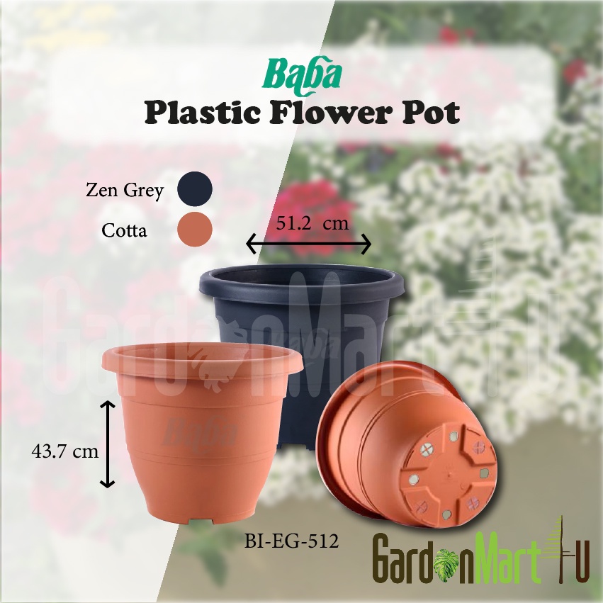 - BABA EG-512 Flower Pot Pasu Bunga Dan Sayur | Shopee Malaysia
