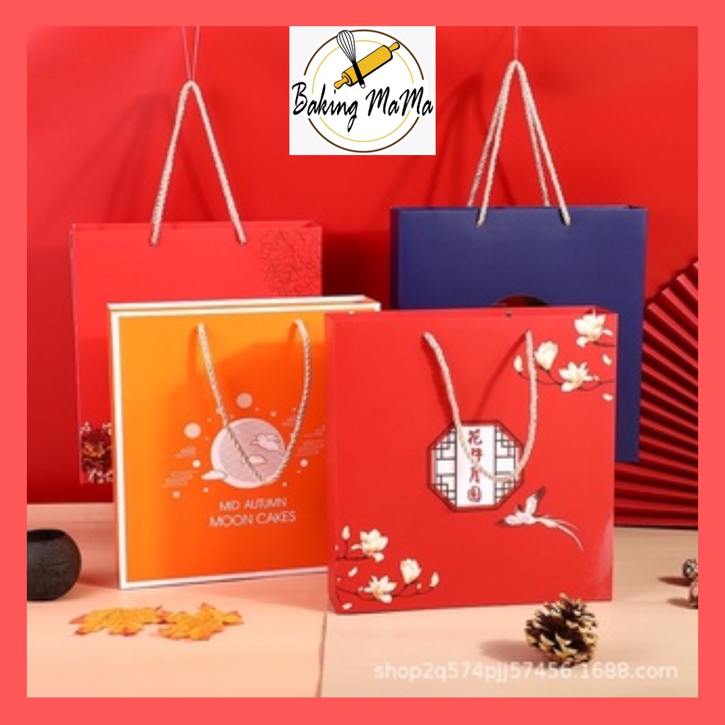 (Ready stock in KL)Moon cake box red for 60-120g moon cake 红色月饼盒 ...