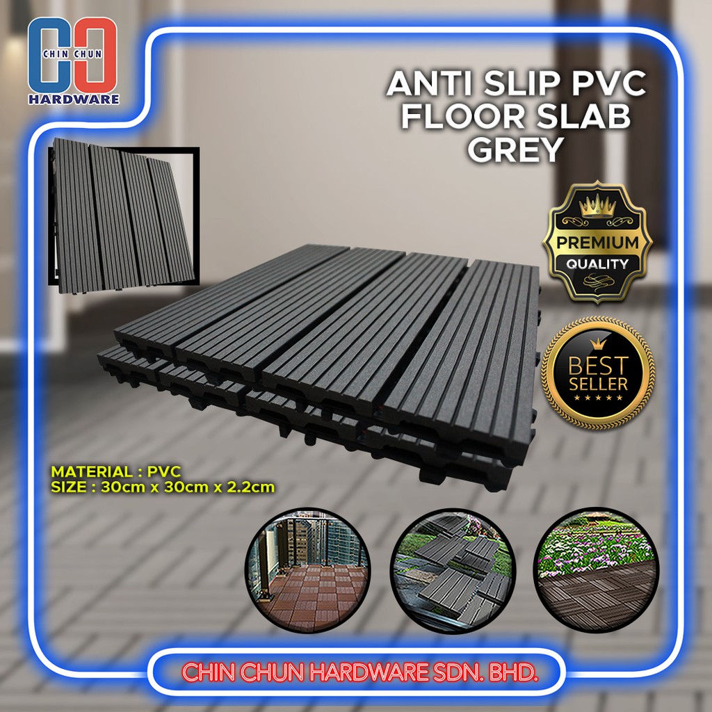 *30x30x2.2cm* FLOOR DECK WOODEN SC4PG3030 | ANTI SLIP FLOOR | PVC FLOOR ...