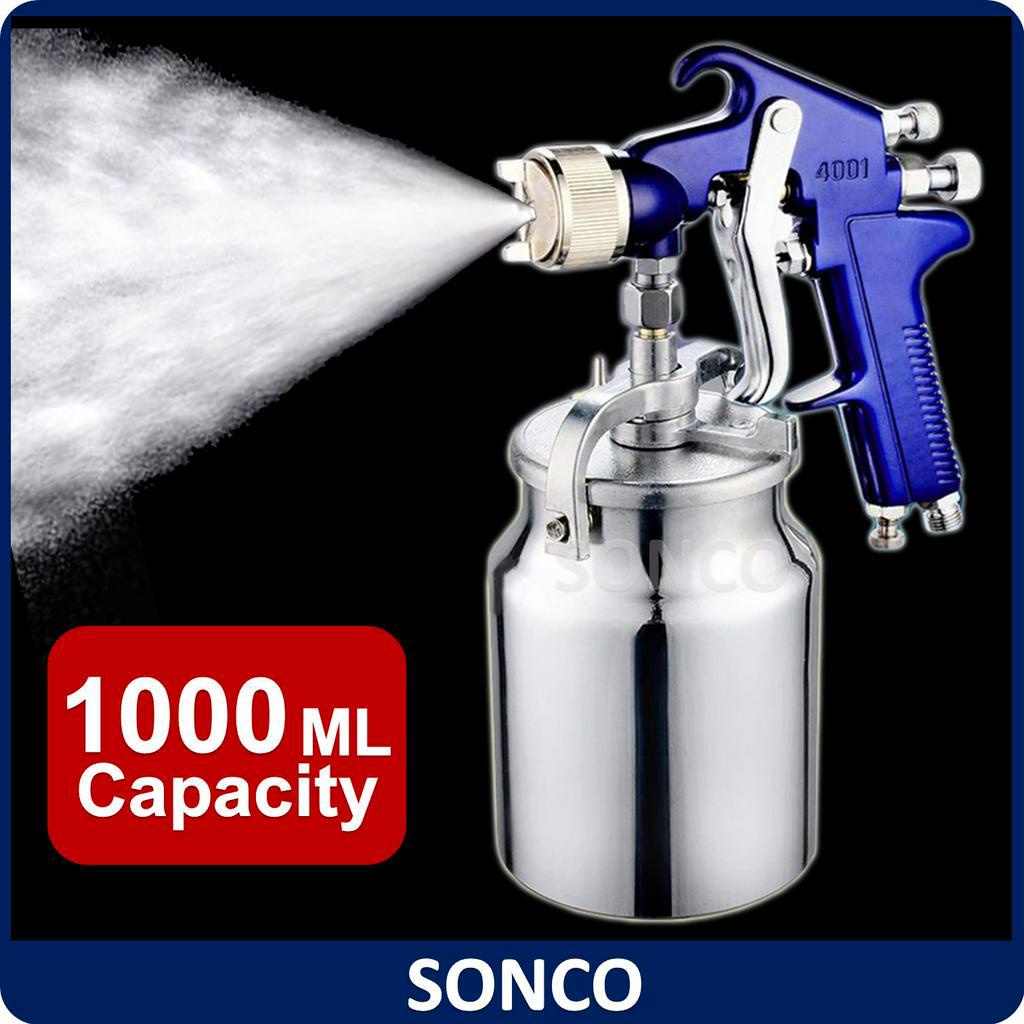 PRO 1000ML Capacity 4001 Gravity Feed Home Wall Painting Spray Gun Car ...