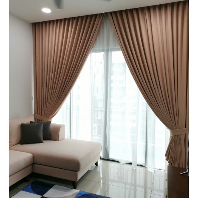 Jualan Hebat Langsir Tingkap 3 Panel & Sliding Door ( Hook ) | Shopee ...