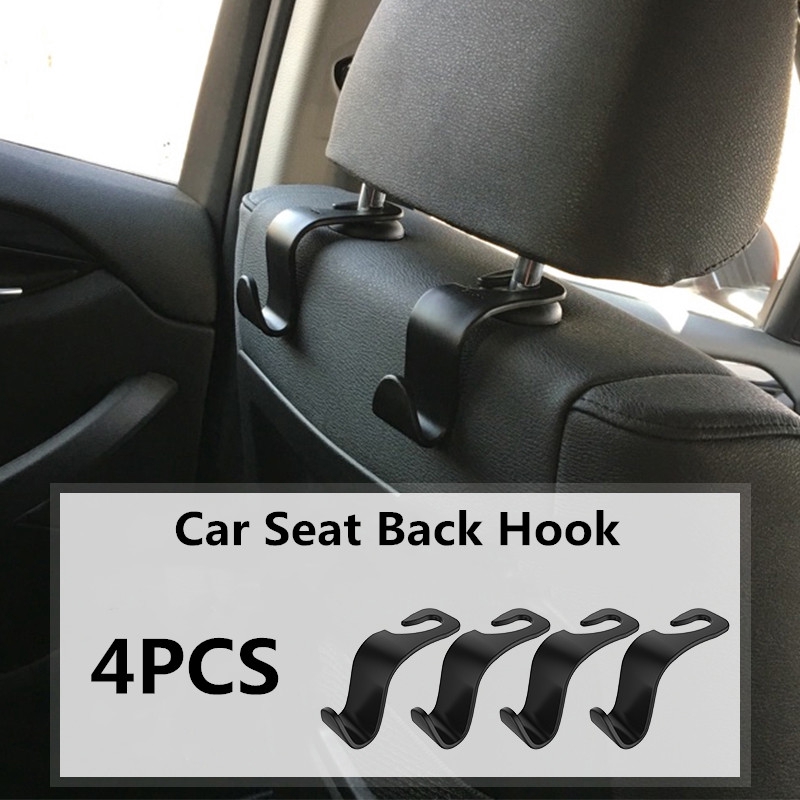 Universal Car Seat Back Hook Car Accessories Interior Portable Hanger  Holder Storage For Car Bag Purse Cloth Decoration