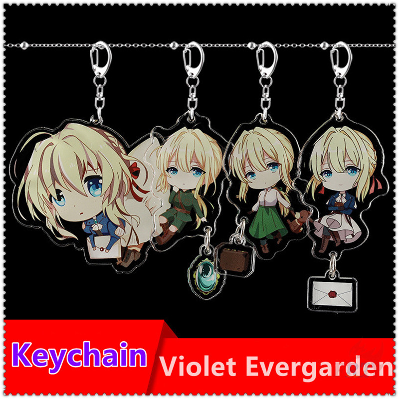 Violet Evergarden Series 03 Keychains 1Pc Anime Acrylic Double-Sided ...