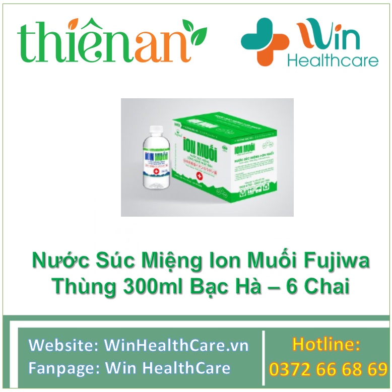 Fujiwa Salt Ion Mouthwash 300ml Mint 6 Bottles Shopee Malaysia