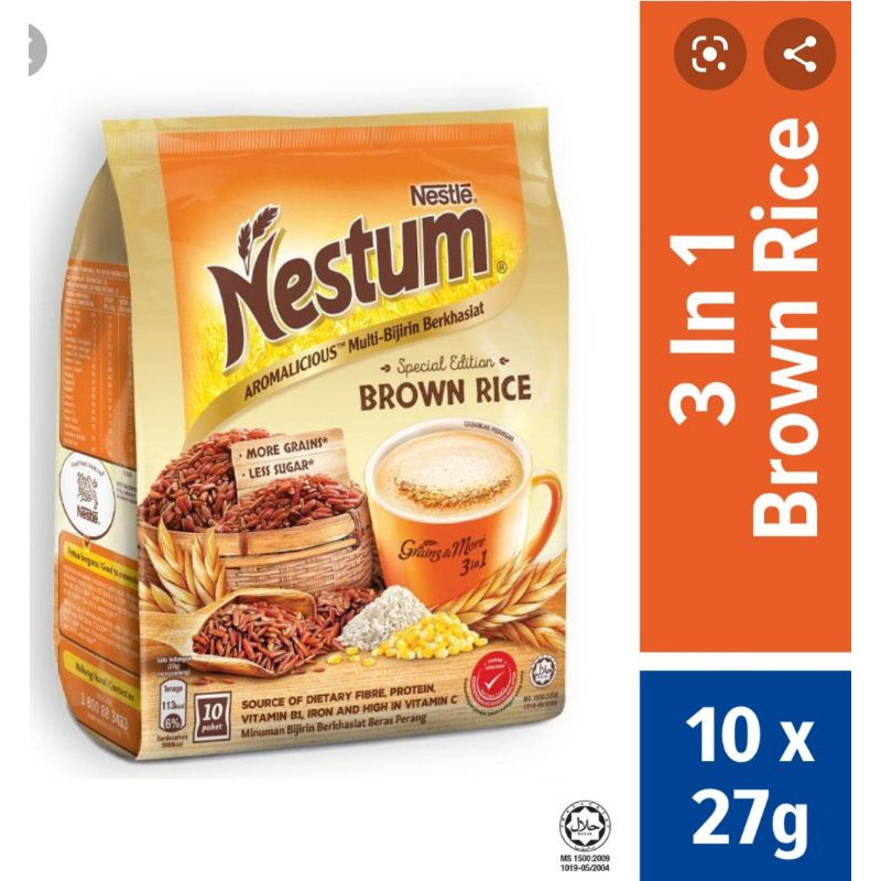 Nestle Nestum Brown Rice 10 X 28g Shopee Malaysia