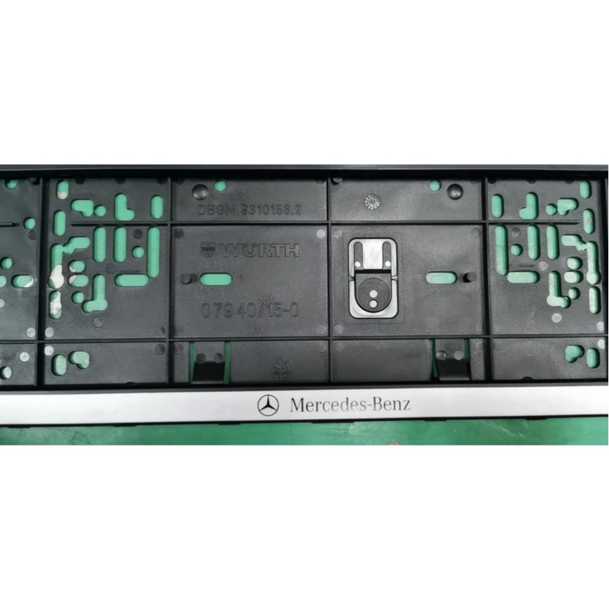 ORIGINAL WURTH MERCEDES BENZ NUMBER PLATE CASING FRAME HOUSING NOMBOR PLATE COVER Car number