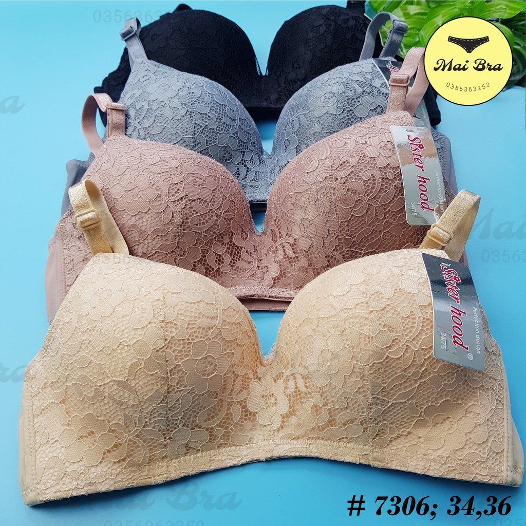 Connecting GIFT - THAILAND THIN PADDED LACE BRA FOR SMALL BREASTS (real ...
