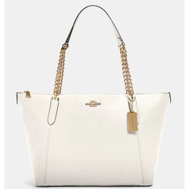 Coach ava tote on sale white