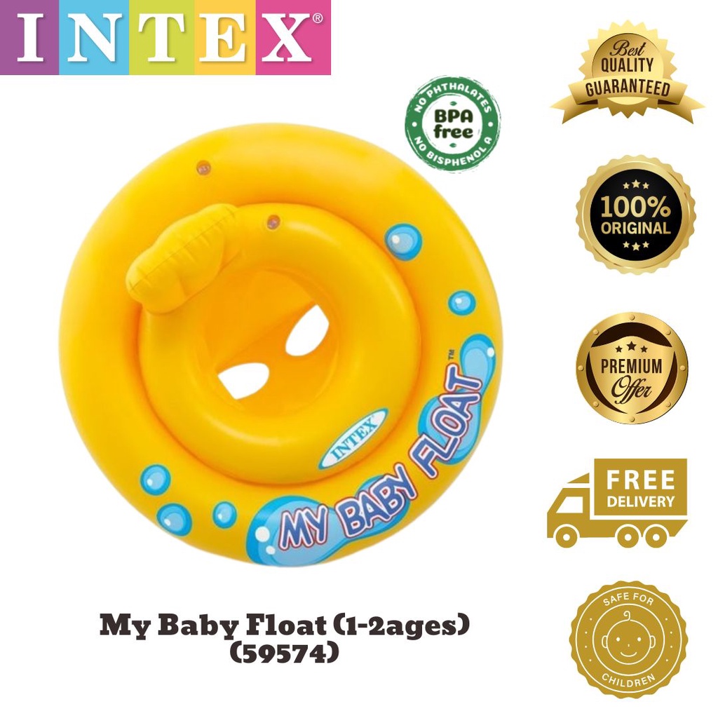 59574 INTEX My Baby Float (Ages 12) Safety Baby Infant Seat Security